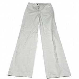 White High Waist Wide Leg Jeans Size S Y2K Spring Clean Aesthetic